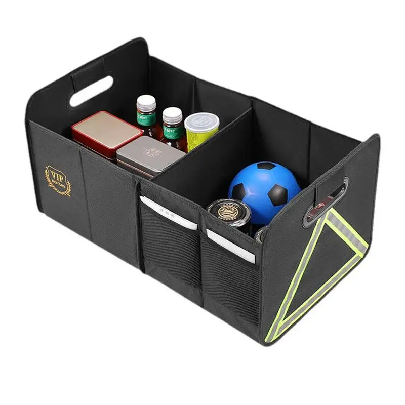 

Car Organizer Bag Car Trunk Organizer 50L Divided Organizers Multi Storage Tool Box Foldable Storage Bag interior Accessories