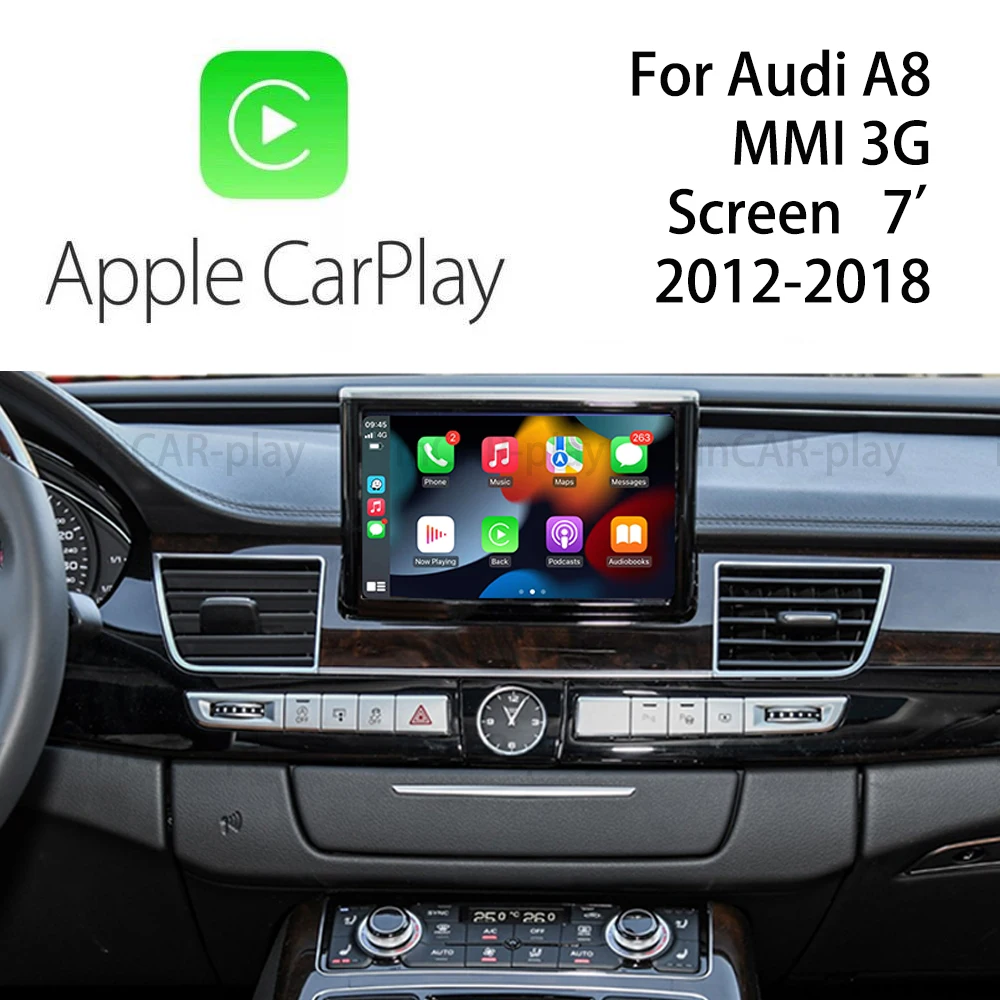 AD18 OEM Screen Update Wireless Wired CarPlay Android Auto Interface Box Retrofit Kit for Audi 2012-2018 A8 MMI 3G System
AD18 OEM Screen Update Wireless Wired CarPlay Android Auto Interface Box Retrofit Kit for Audi 2012-2018 A8 MMI 3G System