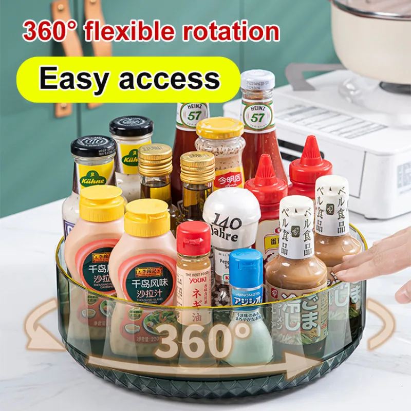 360 Degree Rotation Spice Rack Multifunction Storage Shelf Kitchen Seasoning Bathroom Cosmetics Shelf Home Organization Tools
360 Degree Rotation Spice Rack Multifunction Storage Shelf Kitchen Seasoning Bathroom Cosmetics Shelf Home Organization Tools