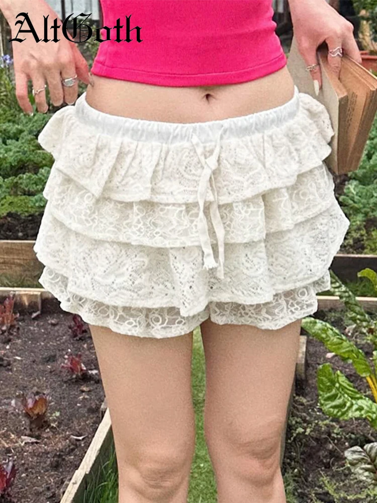 AltGoth Cute Kawaii Lace Skirt Women Pastel Goth Aesthetic Cake Skirt Fairycore Grunge Streetwear High Waist Puffy Skirt Female
AltGoth Cute Kawaii Lace Skirt Women Pastel Goth Aesthetic Cake Skirt Fairycore Grunge Streetwear High Waist Puffy Skirt Female