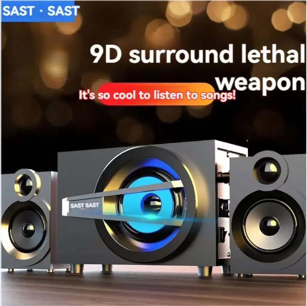 2.1 Wooden Multimedia Active Bluetooth Subwoofer Home TV 9D Surround Subwoofer USB Mobile Computer Speaker Desktop Subwoofer
2.1 Wooden Multimedia Active Bluetooth Subwoofer Home TV 9D Surround Subwoofer USB Mobile Computer Speaker Desktop Subwoofer
