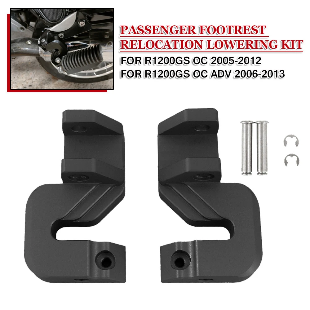 Passenger Footrest Relocation Lowering Kit For BMW R1200GS Adventure R 1200 GS R1200 ADV 2006-2013 Motorcycle Foot Rests Pedals
Passenger Footrest Relocation Lowering Kit For BMW R1200GS Adventure R 1200 GS R1200 ADV 2006-2013 Motorcycle Foot Rests Pedals