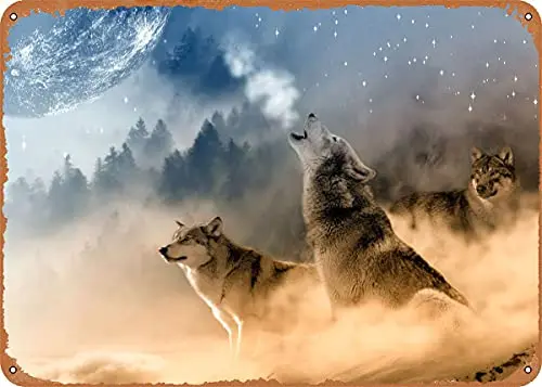 Fantasy Wolf Wolves Vintage Look Metal Sign Patent Art Prints Retro Gift 8x12 Inch
Fantasy Wolf Wolves Vintage Look Metal Sign Patent Art Prints Retro Gift 8x12 Inch