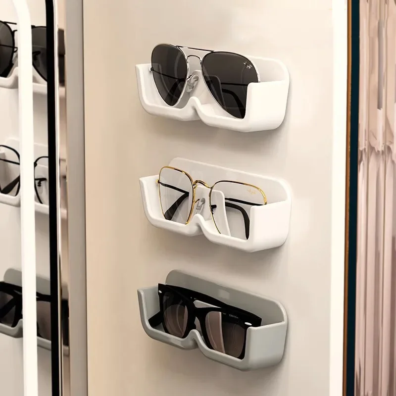 Wall Mounted Glasses Display Cabinet Glasses Storage Box Punch-free Sunglasses Display Holder Sunglass Organizer Decoration
Wall Mounted Glasses Display Cabinet Glasses Storage Box Punch-free Sunglasses Display Holder Sunglass Organizer Decoration