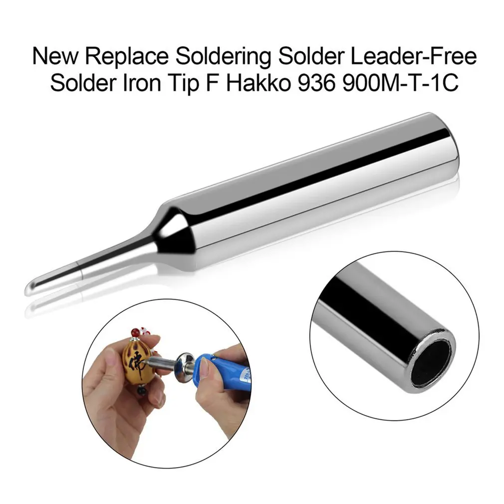 Hot Professional New Replacement Soldering Solder Leader-Free Solder Iron Tip F Hakko 936 900M-T-1C Silver Iron Tip
Hot Professional New Replacement Soldering Solder Leader-Free Solder Iron Tip F Hakko 936 900M-T-1C Silver Iron Tip
