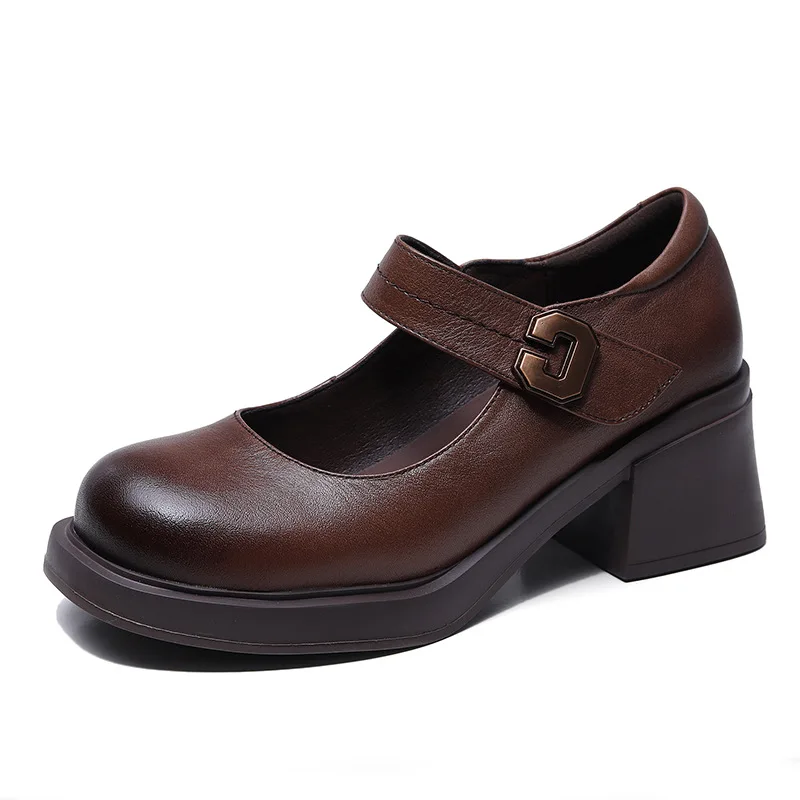 2023 platform Cowhide retro high heels leather soft sheepskin women's shoes Mary Jane shoes Pumps
2023 platform Cowhide retro high heels leather soft sheepskin women's shoes Mary Jane shoes Pumps