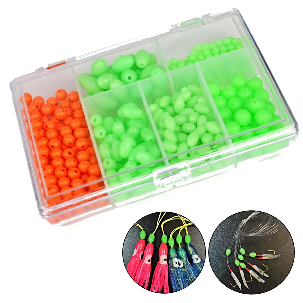 400PCS Oval Soft Rubber Luminous Fishing Beads Glowing Sink Beads For Treble Hook Fishing Rigs Green Red Fishing Lure Tackle
400PCS Oval Soft Rubber Luminous Fishing Beads Glowing Sink Beads For Treble Hook Fishing Rigs Green Red Fishing Lure Tackle