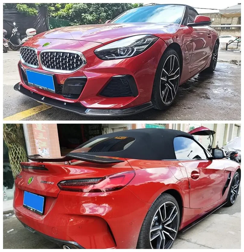 For BMW Z4 2019 2020 2021 2022 High Quality Carbon Fiber Bumper Front Lip Splitters+Rear Diffuser Spoiler + Side Skirt
For BMW Z4 2019 2020 2021 2022 High Quality Carbon Fiber Bumper Front Lip Splitters+Rear Diffuser Spoiler + Side Skirt