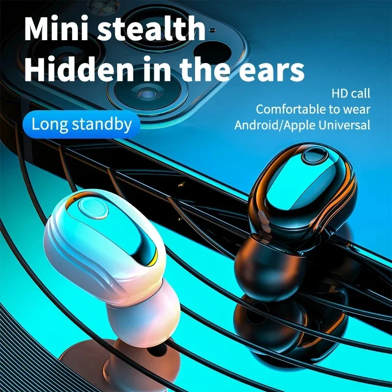 Mini In-Ear Earphone HiFi Wireless Headset With Mic Sports Earbuds Handsfree Stereo Sound Earphones For Bluetooth 5.0 all phones
Mini In-Ear Earphone HiFi Wireless Headset With Mic Sports Earbuds Handsfree Stereo Sound Earphones For Bluetooth 5.0 all phones