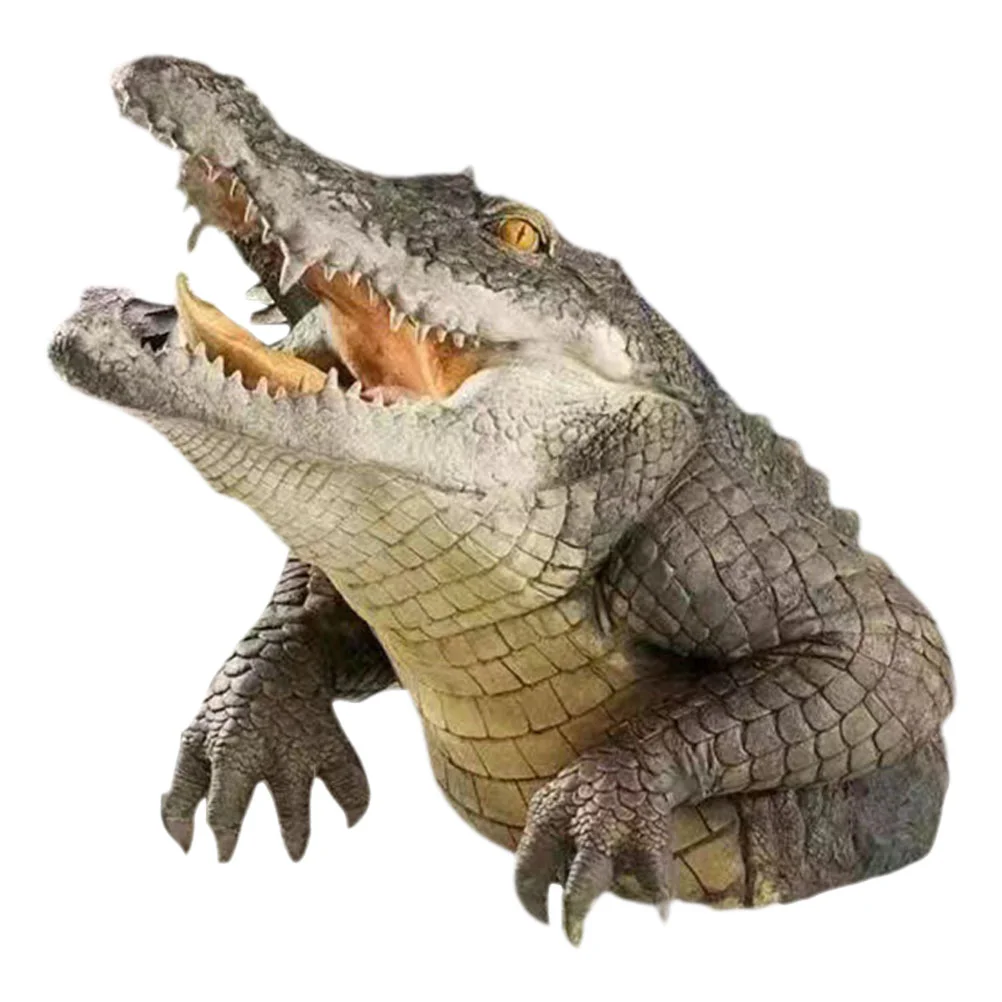 

Crocodile Head Simulated Courtyard Pond Floating Animal Ornaments Outdoor Pool Decorations Child Animals Resin