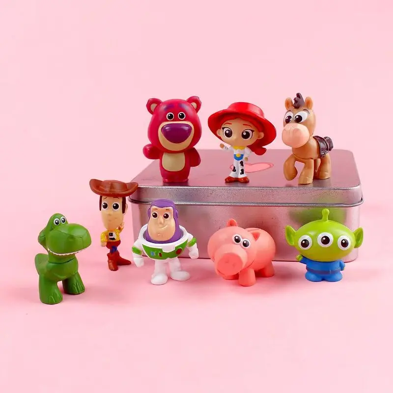

Набор из 8 предметов с героями Диснея из мультфильма Q Version История игрушек украшение для торта в ванну детский день украшение для торта клубничный медведь