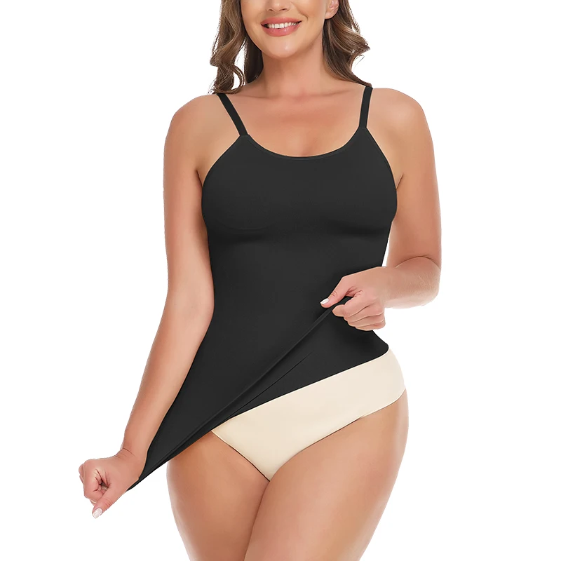 Camisole Shapewear for Plus Size Women Tummy Control Shapewear Shaping Tank Tops Slimming Body Shaper Compression Vest Underwear Camisole Shapewear for Plus Size Women Tummy Control Shapewear Shaping Tank Tops Slimming Body Shaper Compression Vest Underwear