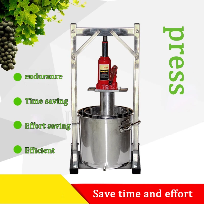 12/22/36L Home Manual Hydraulic Fruit Squeezer Grape Blueberry Mulberry Presser Juicer Stainless Steel Juice Press Machine
12/22/36L Home Manual Hydraulic Fruit Squeezer Grape Blueberry Mulberry Presser Juicer Stainless Steel Juice Press Machine