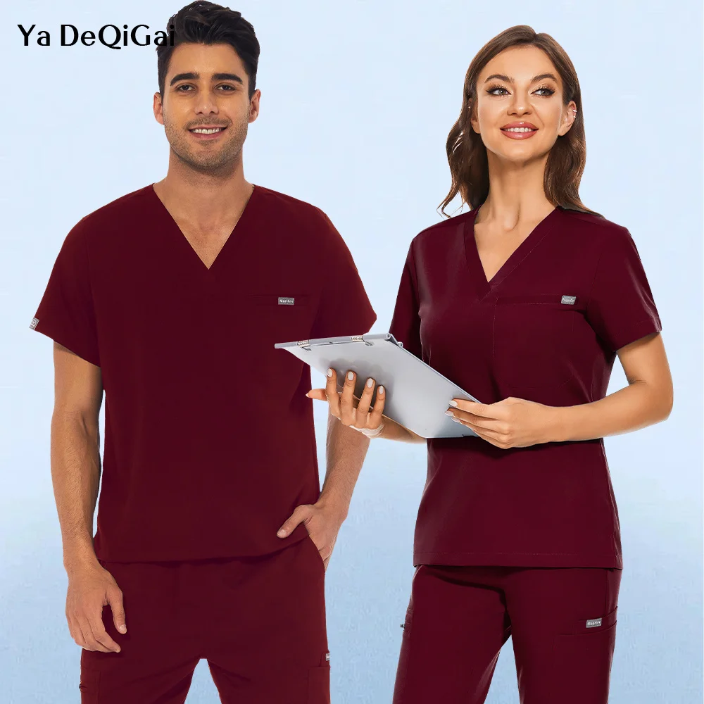 Unisex Medical Uniform Nurse Uniform Scrubs Tops Short Sleeve High Quality Mens Shirts Solid Color Jogger Blouse Doctor Workwear
Unisex Medical Uniform Nurse Uniform Scrubs Tops Short Sleeve High Quality Mens Shirts Solid Color Jogger Blouse Doctor Workwear