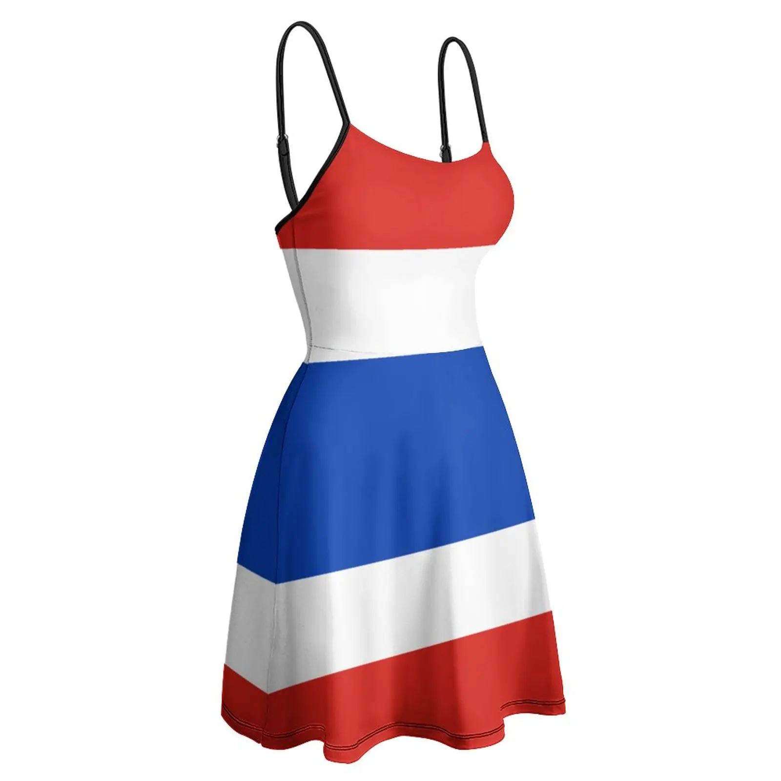 

Flag of Schleswig-Holstein Women's Sling Dress Graphic Vintage Exotic Woman's Dress Funny Sarcastic Vacations Dresses