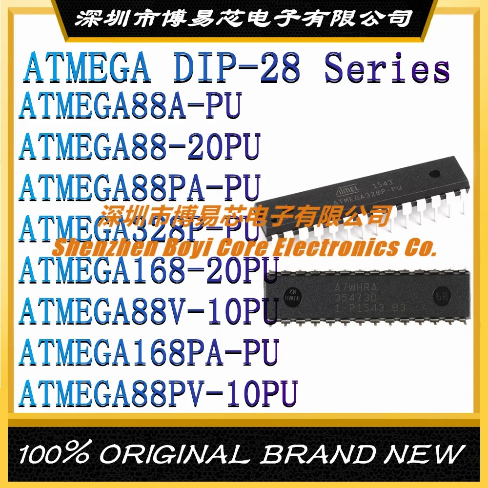 ATMEGA88A ATMEGA88 ATMEGA88PA ATMEGA328P ATMEGA168-20PU ATMEGA88V ATMEGA168PA-PU ATMEGA88PV-10PU New MCU DIP-28
ATMEGA88A ATMEGA88 ATMEGA88PA ATMEGA328P ATMEGA168-20PU ATMEGA88V ATMEGA168PA-PU ATMEGA88PV-10PU New MCU DIP-28