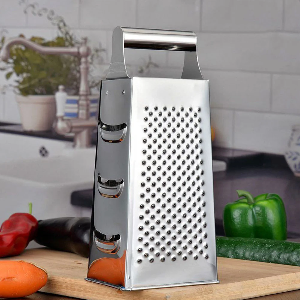 Kitchen Grater Box 4-Sided Zester Stainless Steel Vegetable Slicer Food Shredder Gadgets
Kitchen Grater Box 4-Sided Zester Stainless Steel Vegetable Slicer Food Shredder Gadgets