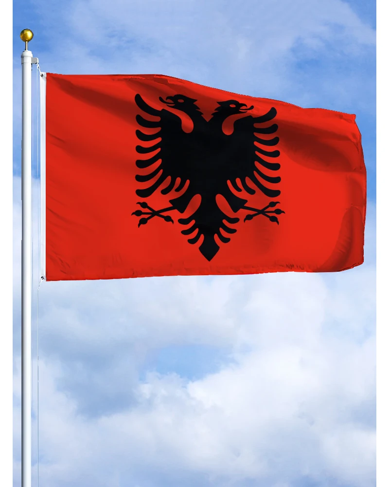60×90 90x150 120×180CM Albania Emblem Flag Polyester Printed Banner Tapestry For Decor
60×90 90x150 120×180CM Albania Emblem Flag Polyester Printed Banner Tapestry For Decor