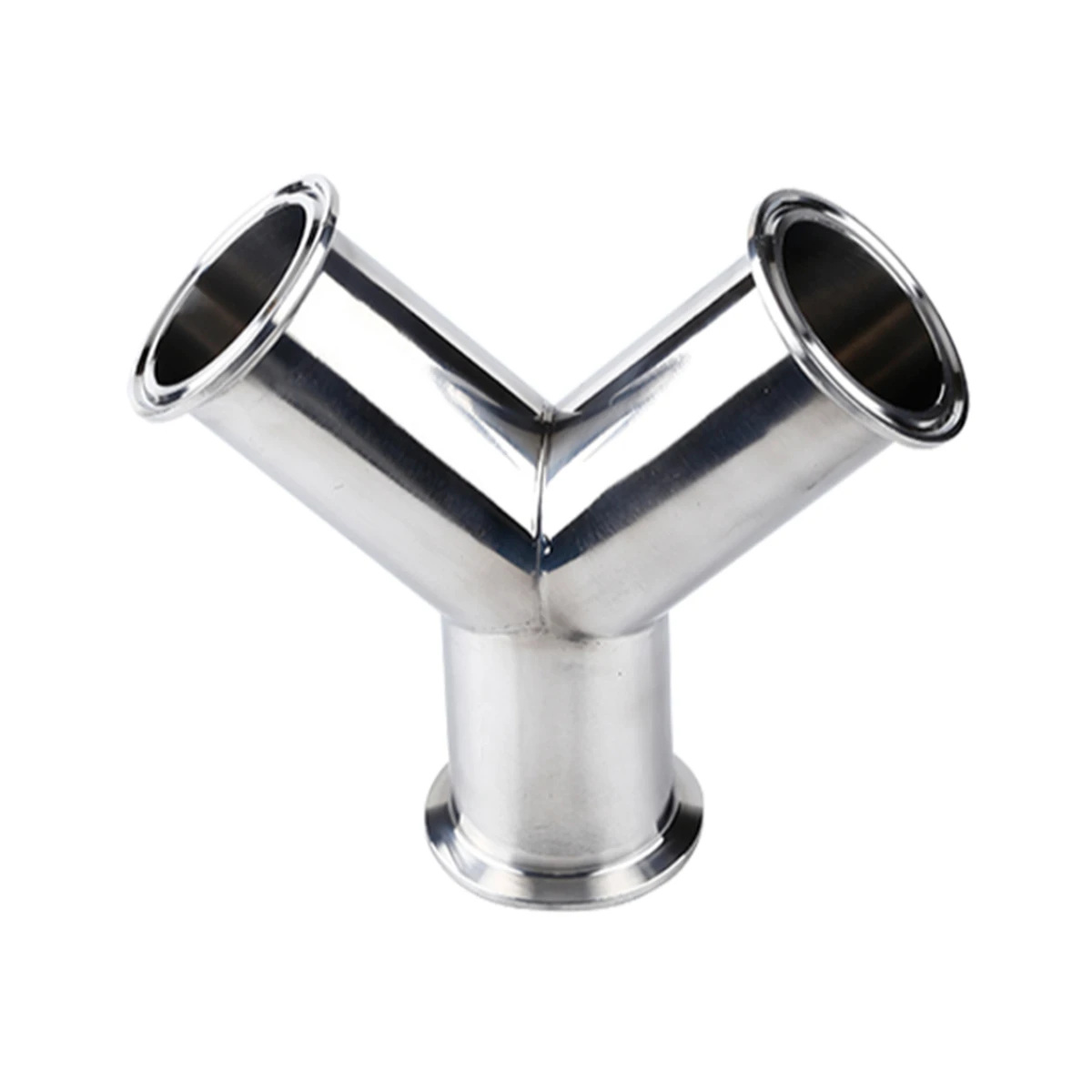 

1/2" Stainless Steel 304 Tri Clamp OD 25mm Sanitary Tee 3 Way 90 Degree Y Type Shape Pipe Fitting