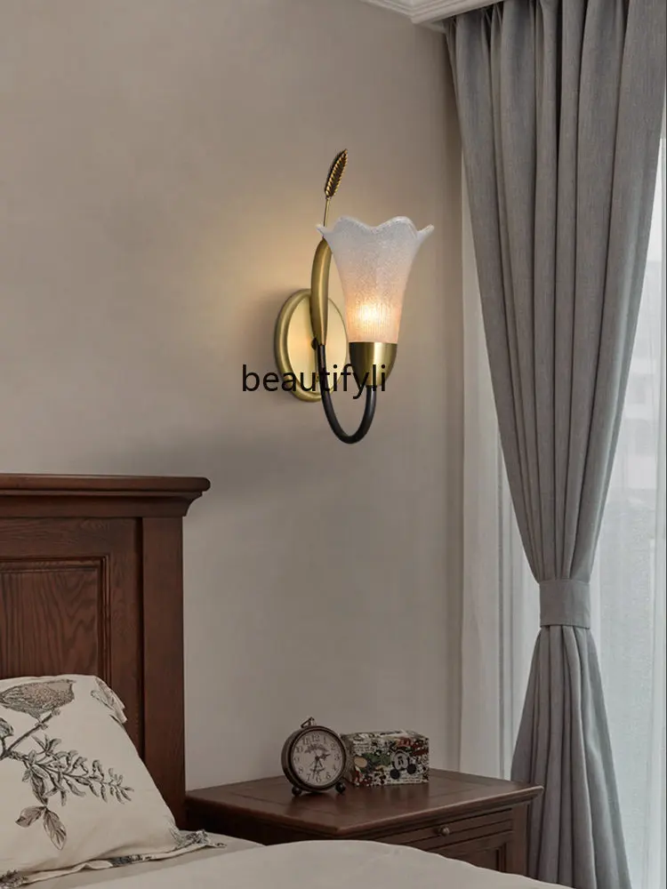 Copper Wall Lamp Single Reservoir Double Reservoirs Retro Bedroom Bedside Lamp Stairs Living Room Background Wall Lamp
Copper Wall Lamp Single Reservoir Double Reservoirs Retro Bedroom Bedside Lamp Stairs Living Room Background Wall Lamp