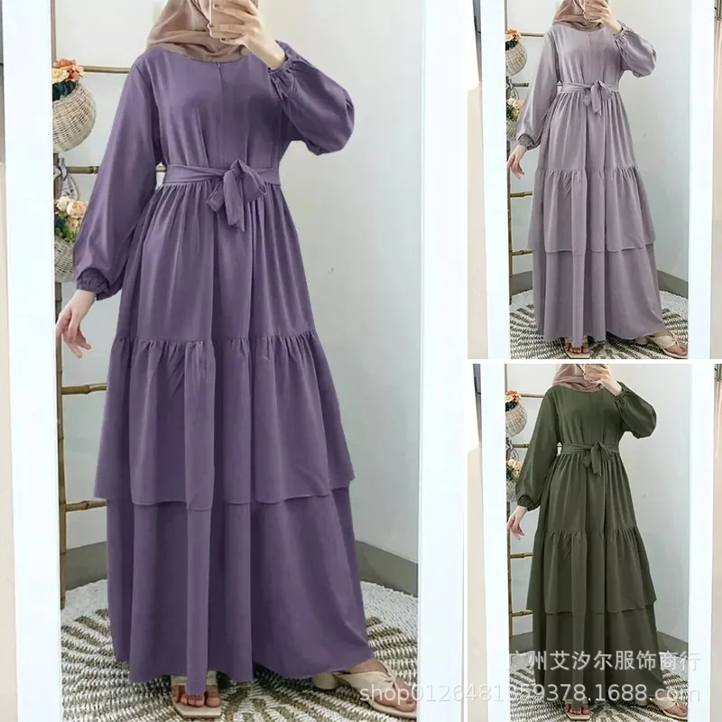 Muslin Abaya For Women Spring Autumn 2023 New Laminated Splice High Waist Long Sleeve Loose Dress Islamic Gown Women Clothing
Muslin Abaya For Women Spring Autumn 2023 New Laminated Splice High Waist Long Sleeve Loose Dress Islamic Gown Women Clothing