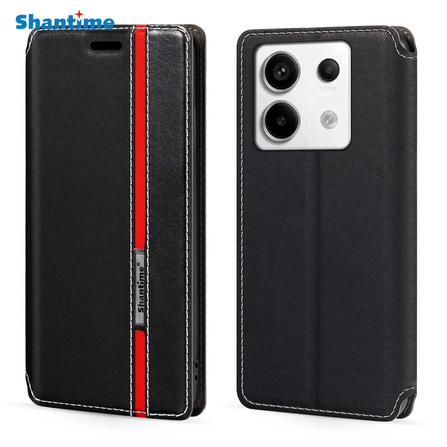 

For Xiaomi Redmi Note 13 Pro 5G Case Fashion Multicolor Magnetic Closure Leather Flip Case Cover with Card Holder 6.67 inches