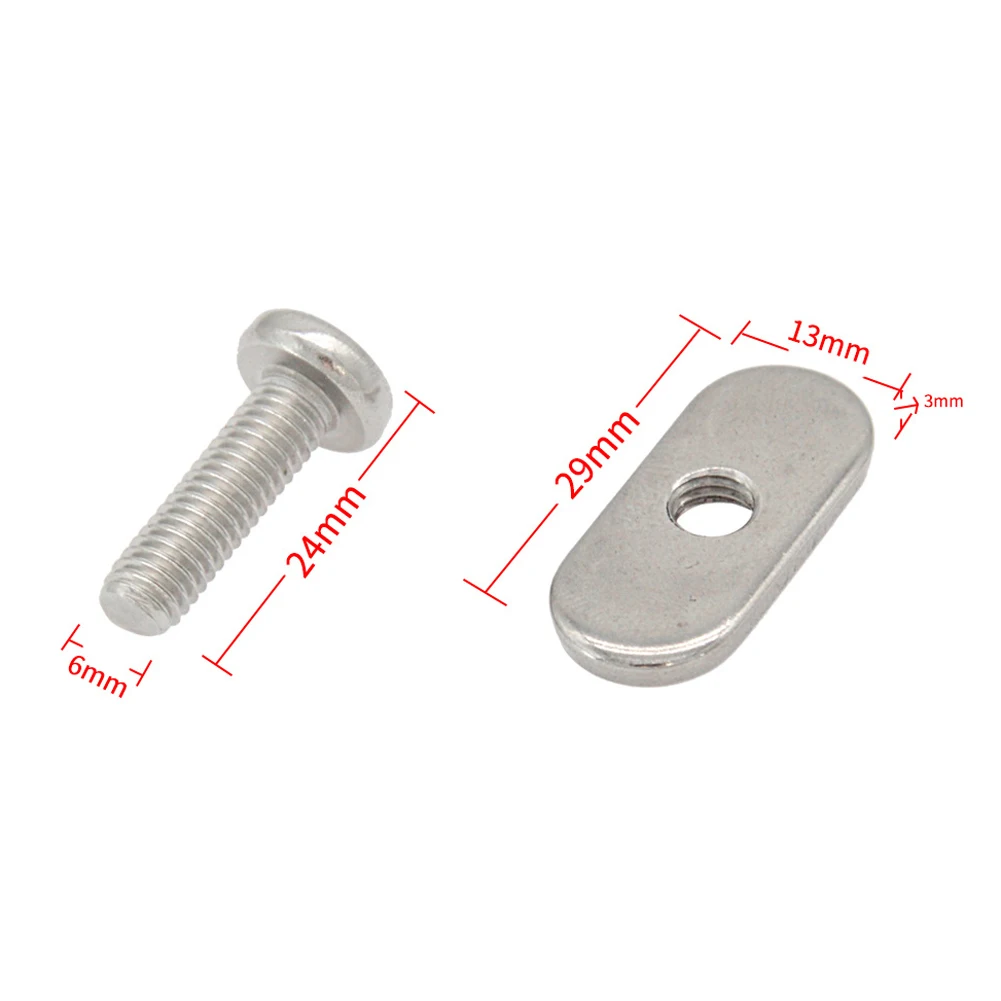 Slider Nut Track Nut Sporting Goods Rail Mounting System Silver Accessories Stainless Steel Screw Track Slider Nut
Slider Nut Track Nut Sporting Goods Rail Mounting System Silver Accessories Stainless Steel Screw Track Slider Nut