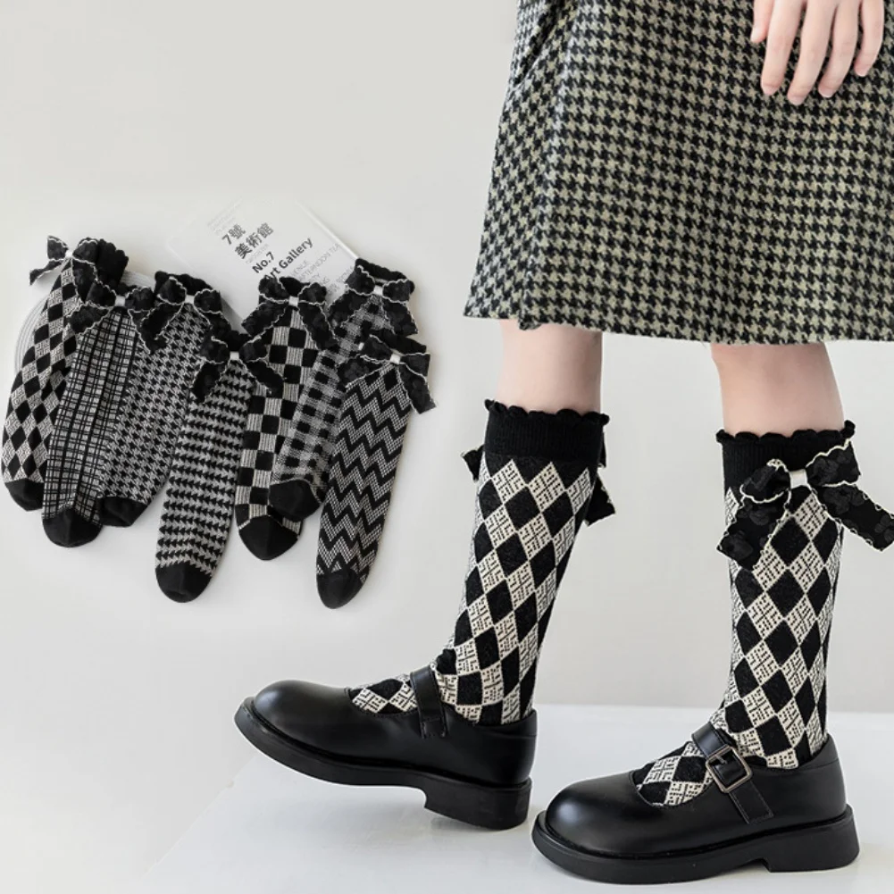 Baby Toddlers Socks Classic Retro Plaid Bow Autumn Winter Children Girls Knee High Long Sock Cotton Kids Socks
Baby Toddlers Socks Classic Retro Plaid Bow Autumn Winter Children Girls Knee High Long Sock Cotton Kids Socks