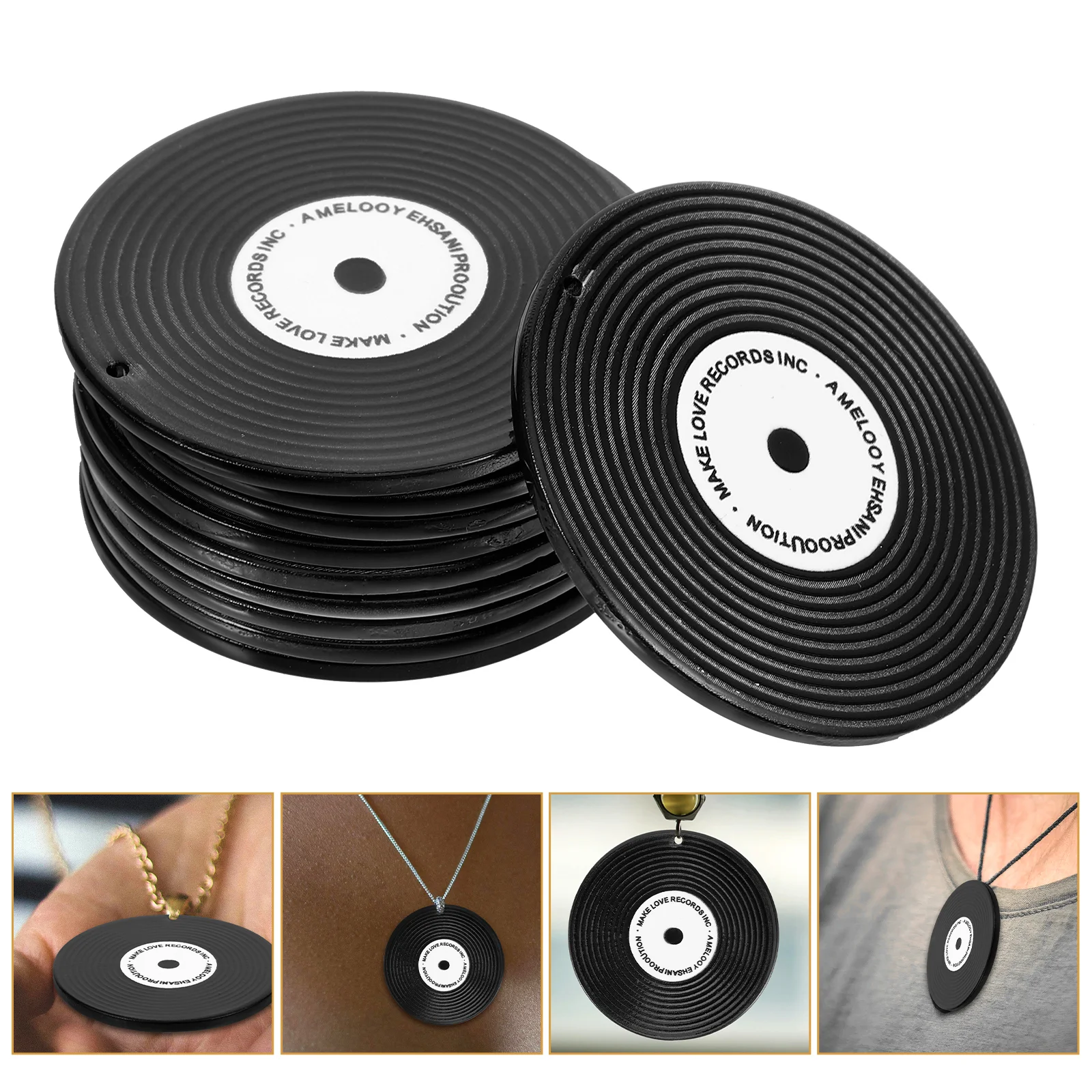 10 Pcs Vinyl DVD Accessories Necklace Ornaments Acrylic Charms Disk DIY Pendant Necklaces
10 Pcs Vinyl DVD Accessories Necklace Ornaments Acrylic Charms Disk DIY Pendant Necklaces