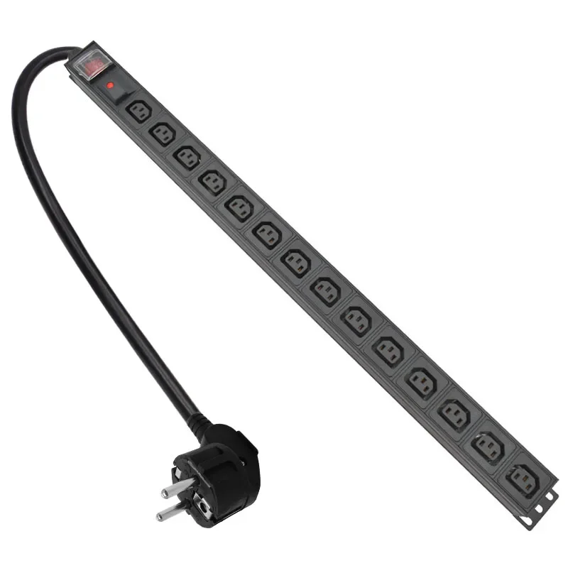 Network Rack PDU aluminium alloy Power Strip socket 14 Ways C13 output With overload protection 2m extension cable 16A 3500W
Network Rack PDU aluminium alloy Power Strip socket 14 Ways C13 output With overload protection 2m extension cable 16A 3500W