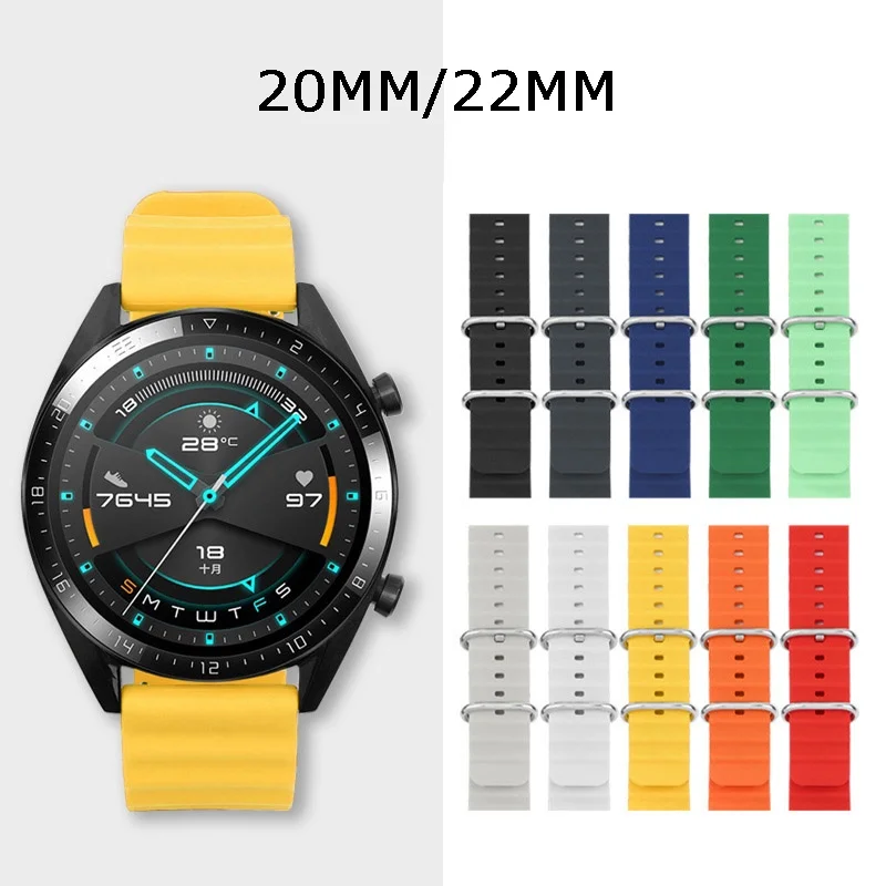 20mm 22mm Silicone band for Samsung Galaxy Watch 4 5 pro/classic huawei watch Strap Omega Seiko Sport Breathable Smart bracelet
20mm 22mm Silicone band for Samsung Galaxy Watch 4 5 pro/classic huawei watch Strap Omega Seiko Sport Breathable Smart bracelet