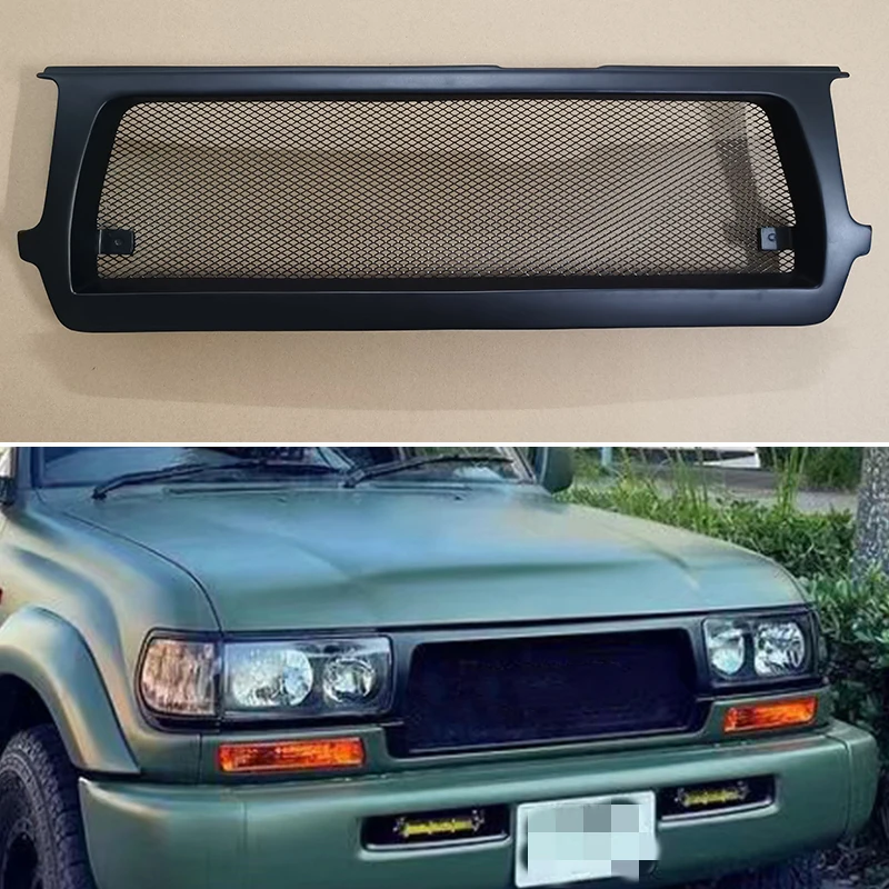 

Racing Grille Redesign Front Bumper Grill Body Kit Accessories Fit Toyota Land Cruiser Prado 4500 LC80 FzJ80 1992-1997 Year