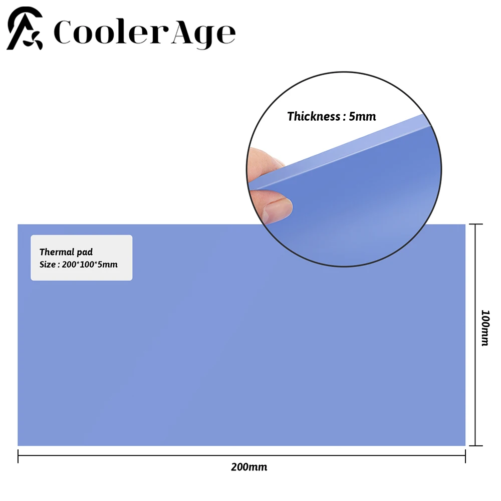 6W/mK Thermal Conductivity Thermal Pad 100x200mm CPU Heatsink Cooling Conductive Silicone Pad Thermal Pads
6W/mK Thermal Conductivity Thermal Pad 100x200mm CPU Heatsink Cooling Conductive Silicone Pad Thermal Pads