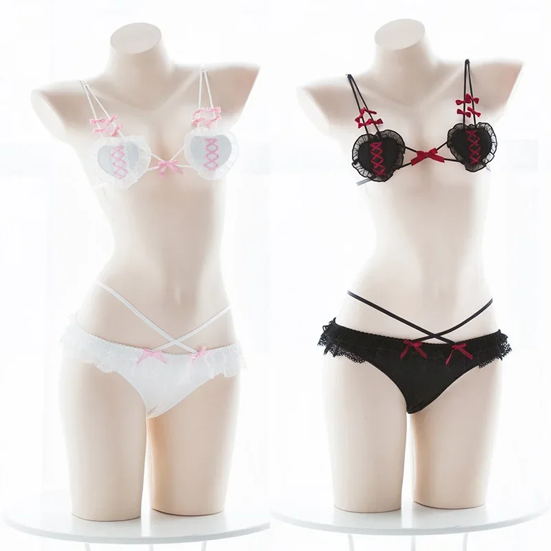 

Cute Micro Bikini Sexy Anime Cosplay Lingerie Devil and Angel Lolita Bra and Panty Set Wholesale Women Underwear Exotic Apparel