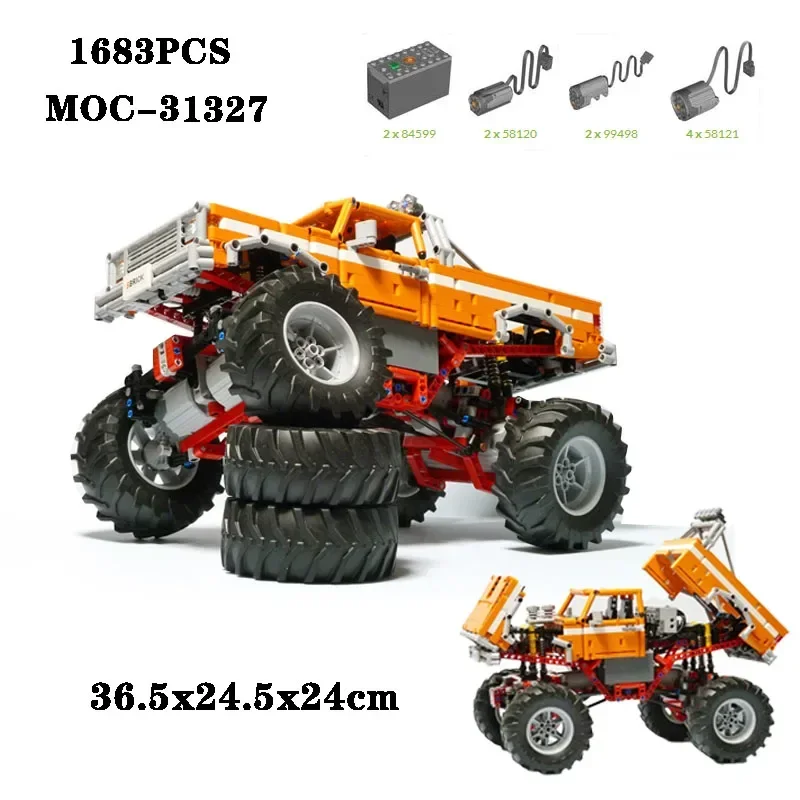 Building Block MOC-31327 Large Foot Pickup Truck 1683PCS Puzzle Model Playing Parts, High Difficulty Adult and Child Toy Gifts
Building Block MOC-31327 Large Foot Pickup Truck 1683PCS Puzzle Model Playing Parts, High Difficulty Adult and Child Toy Gifts