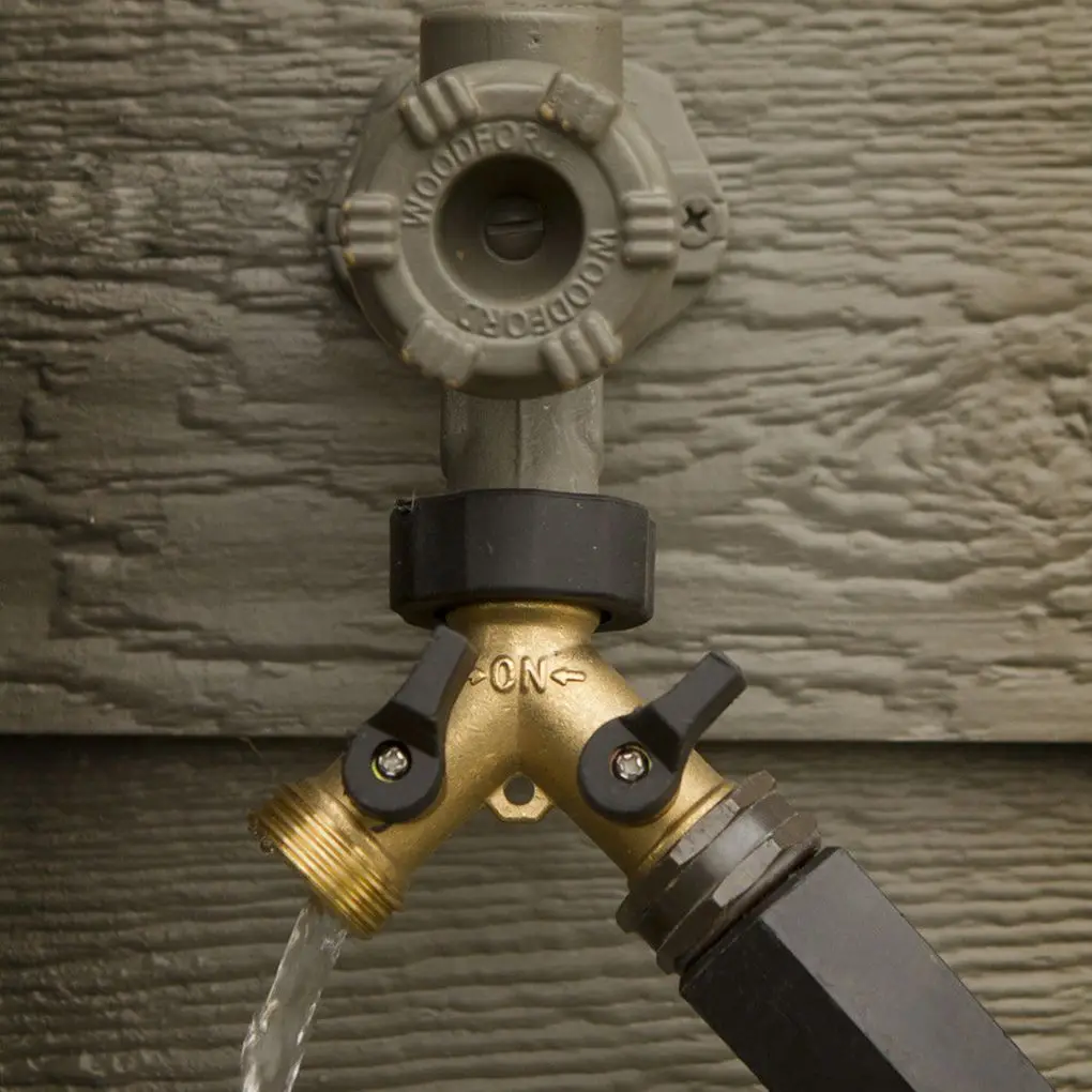 Brass 2-Way Connector Faucet Water-tap Dual Shut-off Valve Controls Faucet Splitter Replacement
Brass 2-Way Connector Faucet Water-tap Dual Shut-off Valve Controls Faucet Splitter Replacement