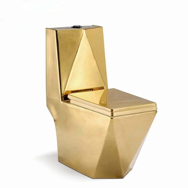 Artistic Golden Diamonds Style One Piece Closestool Siphon Jet Fluishing S-Trap Floor Mounted Luxious Villa Bathroom Seat Toilet
Artistic Golden Diamonds Style One Piece Closestool Siphon Jet Fluishing S-Trap Floor Mounted Luxious Villa Bathroom Seat Toilet