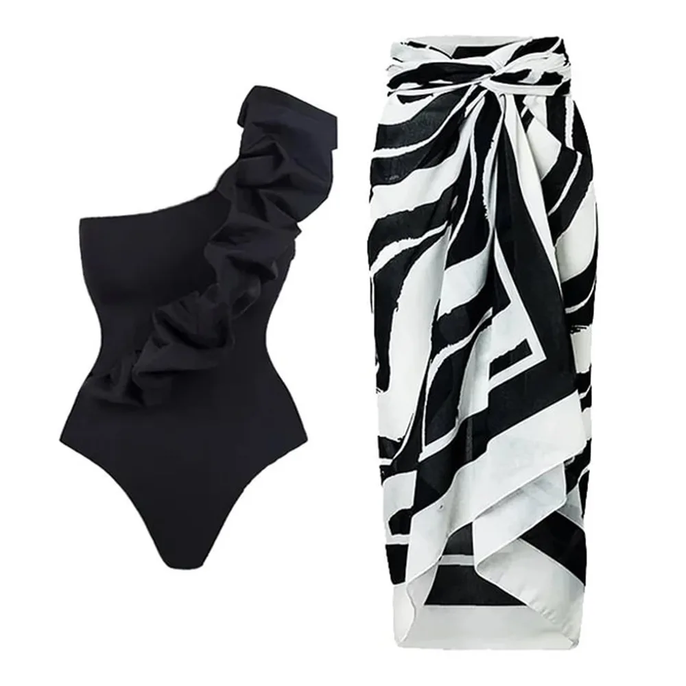 One Piece Bikini Swimsuit 2023 New Woman One Shoulder Swimwear Wrap Skirt Vintage Holiday Ruffle Beach Bathing Suit Summer
One Piece Bikini Swimsuit 2023 New Woman One Shoulder Swimwear Wrap Skirt Vintage Holiday Ruffle Beach Bathing Suit Summer