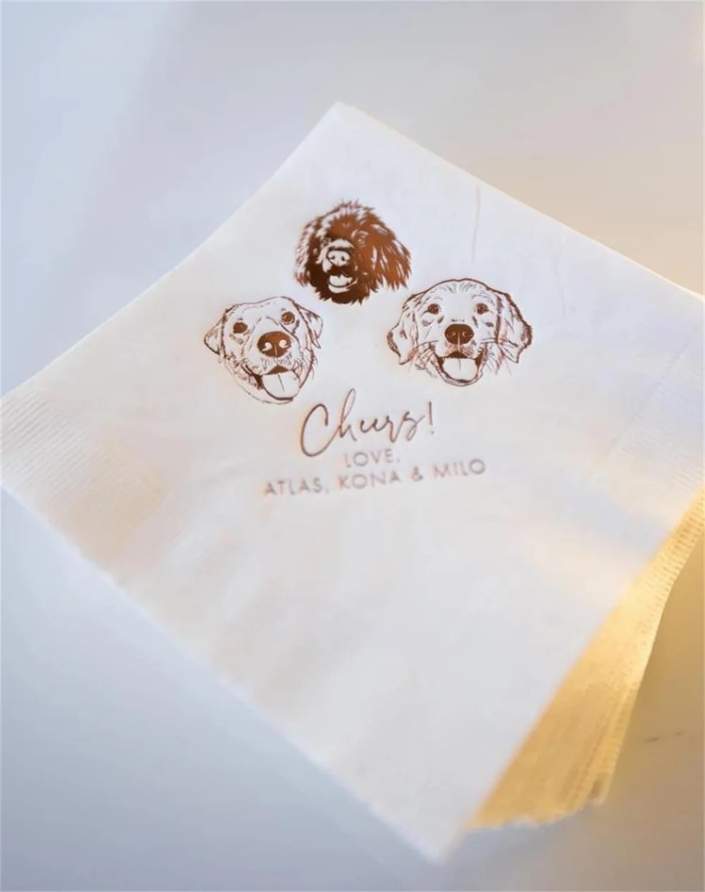 50PCS Custom Illustrated Dog Wedding Napkins, Bridal Shower, Engagement Party, Custom Bar Napkins, Custom Pet Wedding Napkins,
50PCS Custom Illustrated Dog Wedding Napkins, Bridal Shower, Engagement Party, Custom Bar Napkins, Custom Pet Wedding Napkins,