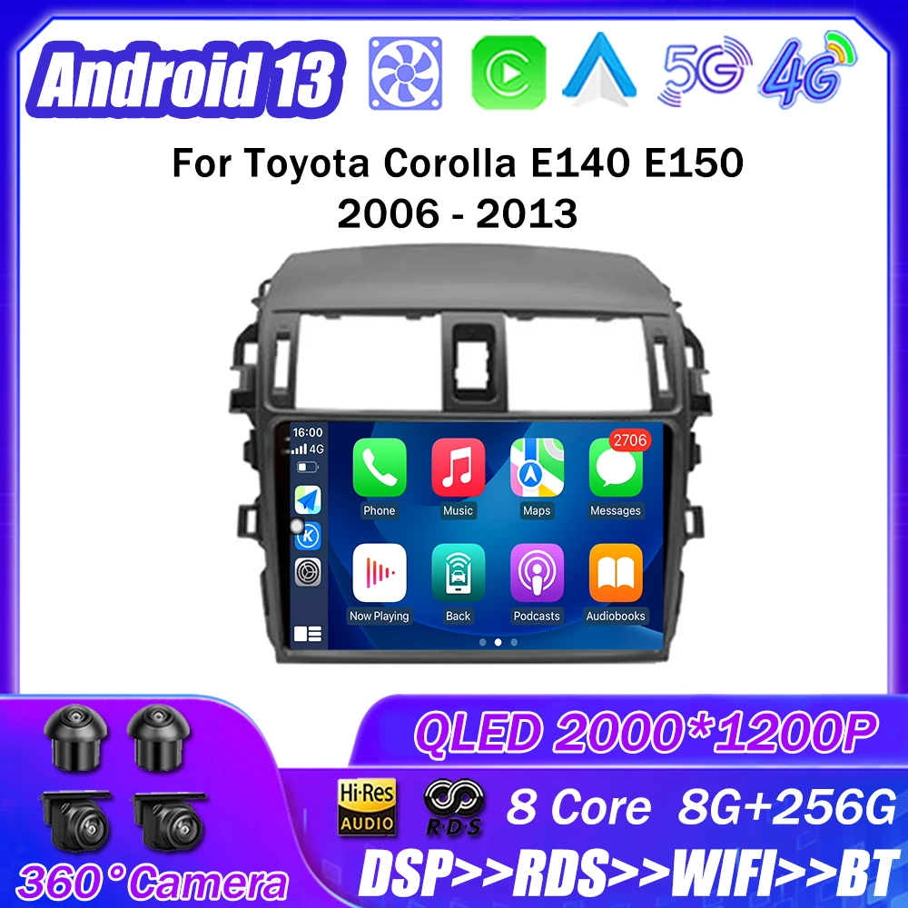 Android 13 for Toyota Corolla E140 E150 2006 - 2013 Car Radio Multimedia Player Navigation Stereo GPS Auto Head Unit No 2 Din
Android 13 for Toyota Corolla E140 E150 2006 - 2013 Car Radio Multimedia Player Navigation Stereo GPS Auto Head Unit No 2 Din