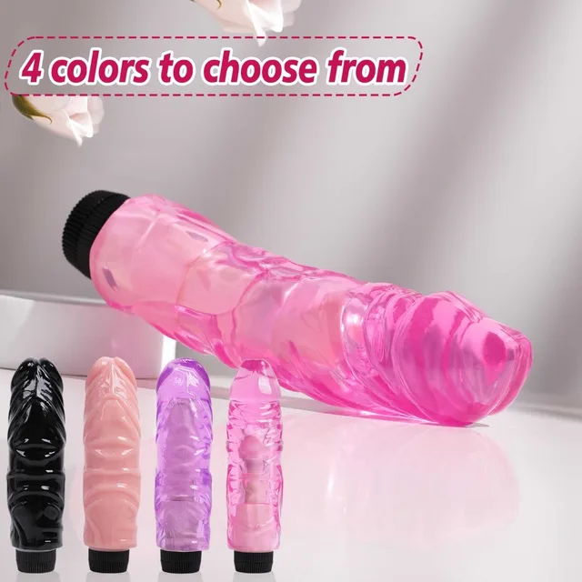 Vibromasseur gode en silicone souple pour femme adulte, point G, vagin, anal, UNIS issement féminin, masturbateur, vibration, anciers de massage, jouets sexuels 2