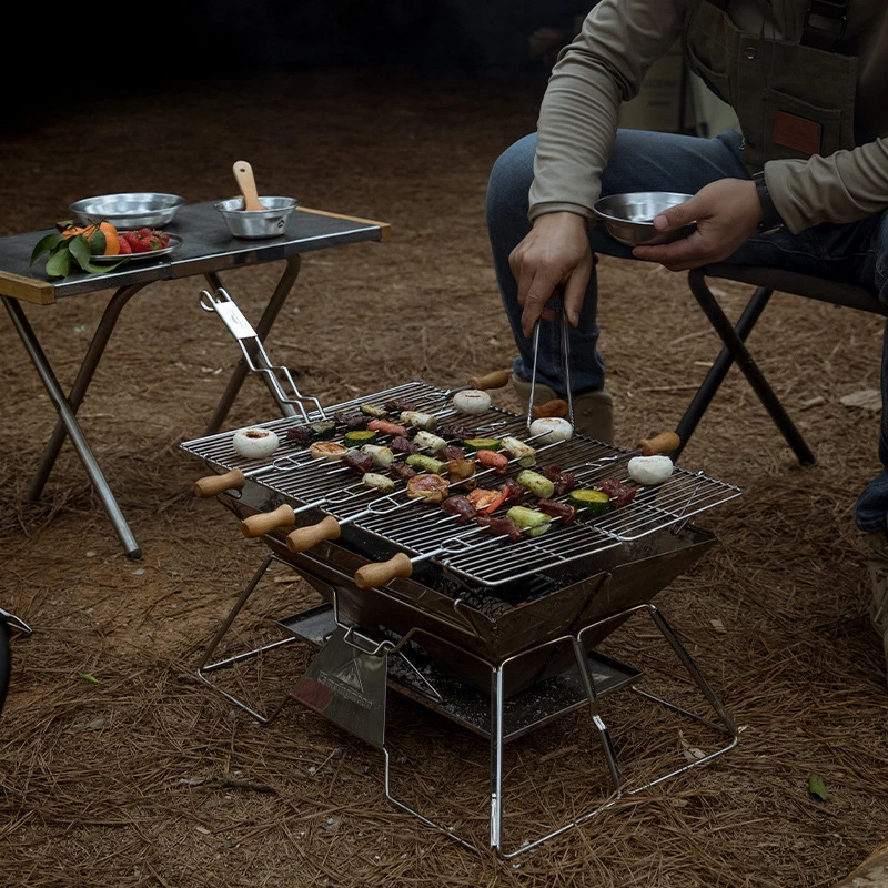 Camping Bonfire Stove Outdoor Barbecue Stainless Steel Brazier Barbecue Heat Fire Touris Nature Hike Stove Stand Survival Tools
Camping Bonfire Stove Outdoor Barbecue Stainless Steel Brazier Barbecue Heat Fire Touris Nature Hike Stove Stand Survival Tools