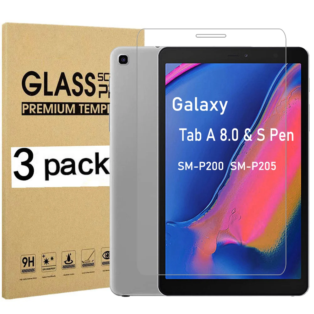(3 упаковки) Закаленное стекло для планшета Samsung Galaxy Tab A 8,0 & S Pen 10. 0 Φ P200 P205 Защитная пленка для экрана планшета
(3 упаковки) Закаленное стекло для планшета Samsung Galaxy Tab A 8,0 & S Pen 10. 0 Φ P200 P205 Защитная пленка для экрана планшета