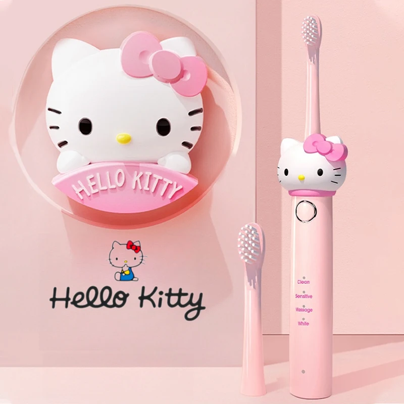 

Sanrio Hellokitty Kuromi Lovely Electric Toothbrush Girl's Birthday And Holiday Gifts