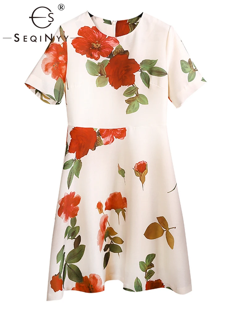 SEQINYY Casual Mini Dress Summer Spring New Fashion Design Women Runway High Street Vintage Flowers Print Slim Elegant A-Line
SEQINYY Casual Mini Dress Summer Spring New Fashion Design Women Runway High Street Vintage Flowers Print Slim Elegant A-Line