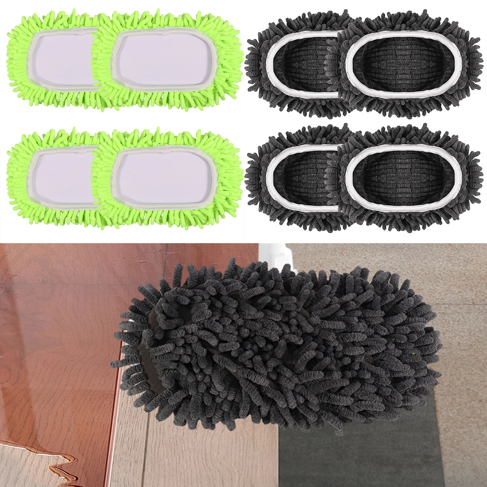 4 шт./упаковка, многоразовые насадки для швабры из микрофибры 
4 шт./упаковка, многоразовые насадки для швабры из микрофибры