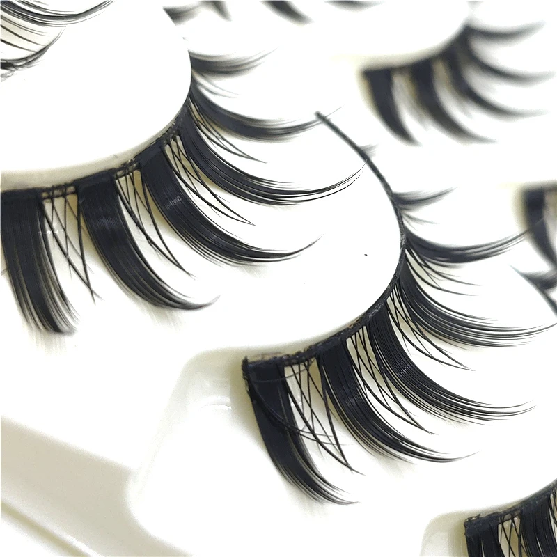 5 Pairs Manga Lashes Wispy False Eyelashes Set Thick Eye Lashes Black Band For Party Cosplay Show Handmade Makeup Cils Eyelash
5 Pairs Manga Lashes Wispy False Eyelashes Set Thick Eye Lashes Black Band For Party Cosplay Show Handmade Makeup Cils Eyelash