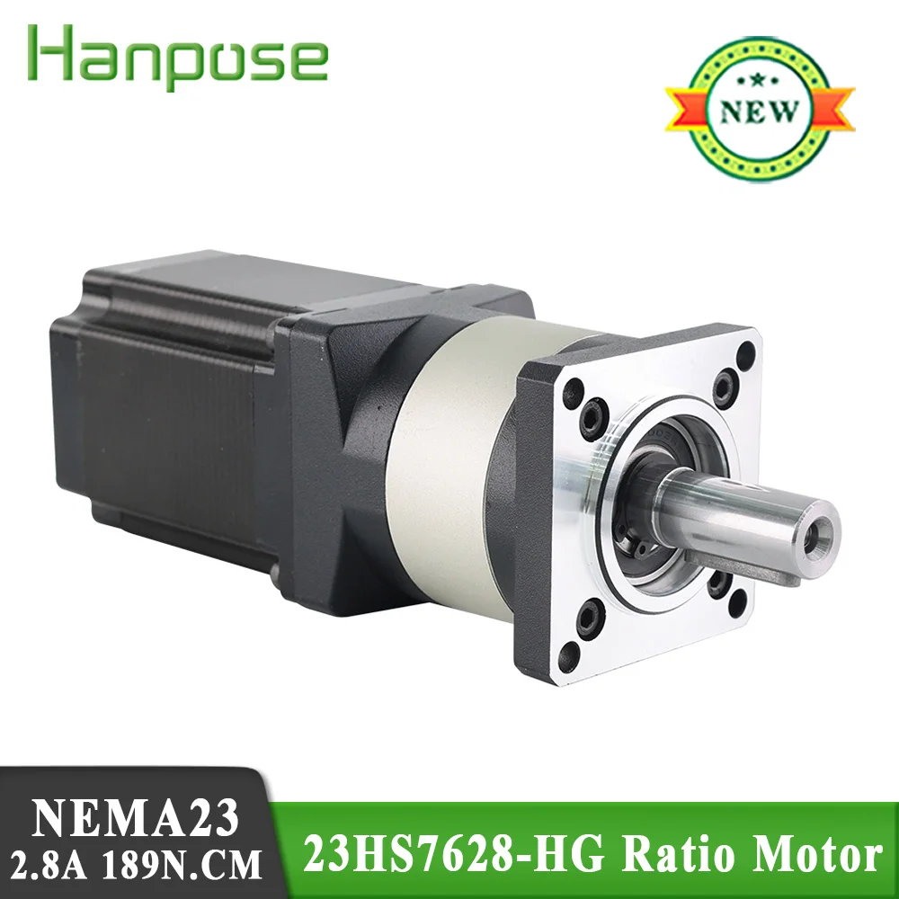 

Шаговый двигатель Nema23 23hs4128 5128 5628 23HS7628-HG 2.8A 3-1 4-1 10-1, планетарный для экструдера 3D-принтера, Шестеренчатый шаговый двигатель