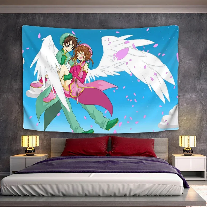 Headboards Sakura Cardcaptor Tapestries Decorative Wall Tapestry Room Decor Aesthetic Art Hanging Decoration Bedroom Home Custom
Headboards Sakura Cardcaptor Tapestries Decorative Wall Tapestry Room Decor Aesthetic Art Hanging Decoration Bedroom Home Custom