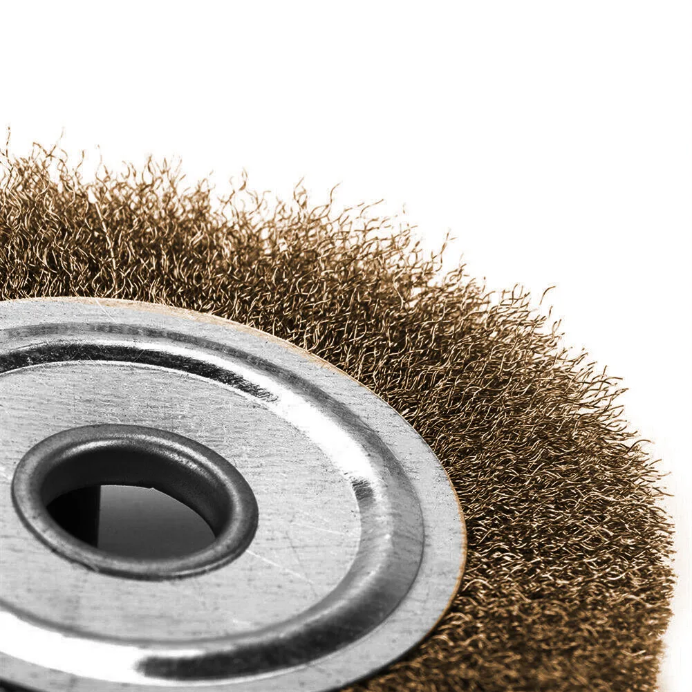 1pc Copper Plated Stainless Steel 3In Flat Crimped Wire Wheel Brush For Angle Grinder 0.32in Bore For Cleaning Portable Tools
1pc Copper Plated Stainless Steel 3In Flat Crimped Wire Wheel Brush For Angle Grinder 0.32in Bore For Cleaning Portable Tools